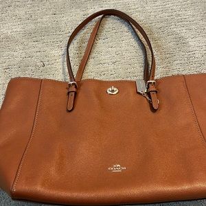 Brown Coach should bag with silver trim